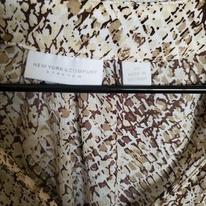 NY & Co Snake Print Top - XS